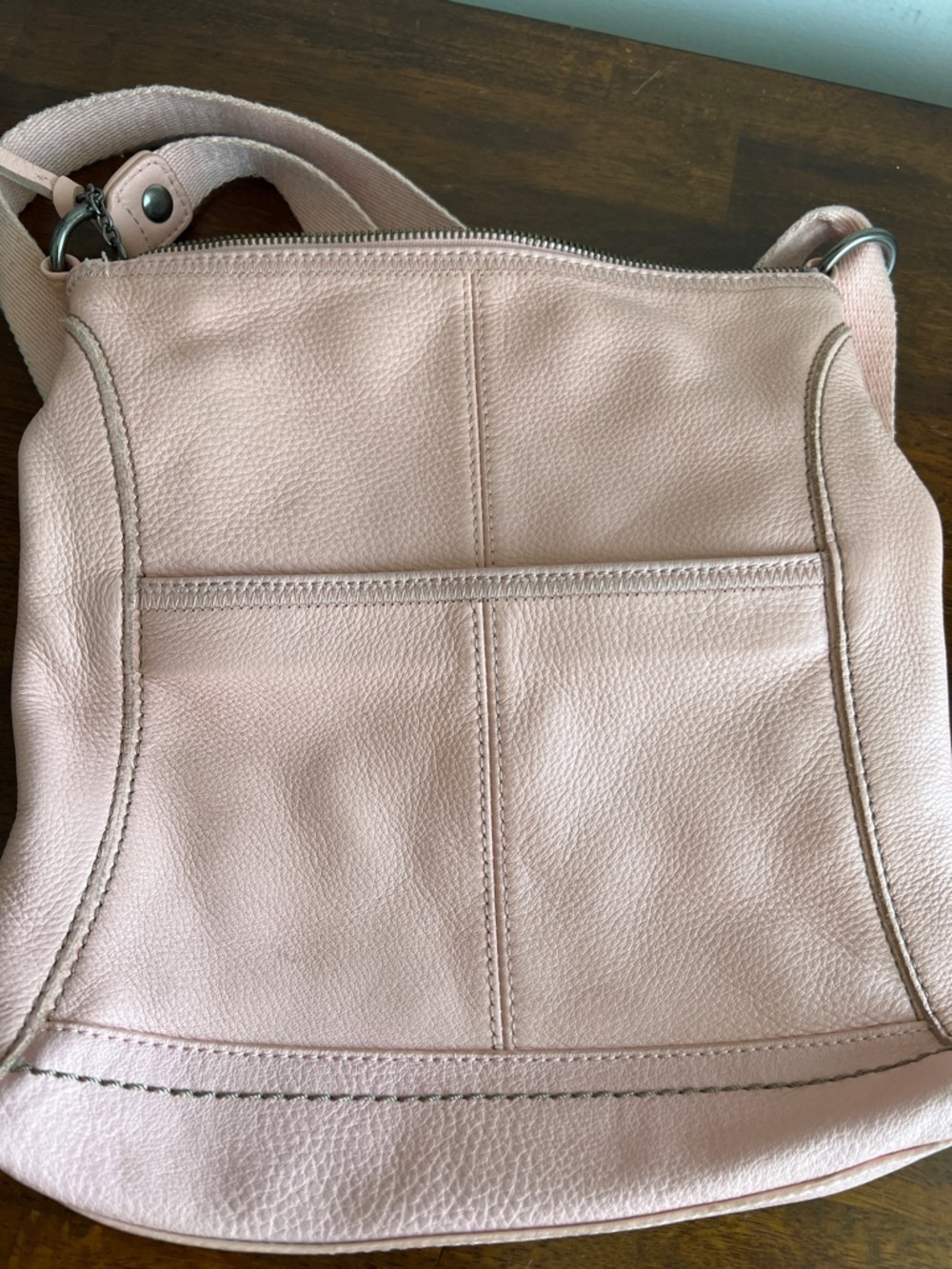 The Sak Pink Leather Crossbody Bag - Picture 6 of 7